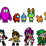 2020 Mega Man Style Character Sprites