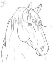 Horse Lineart