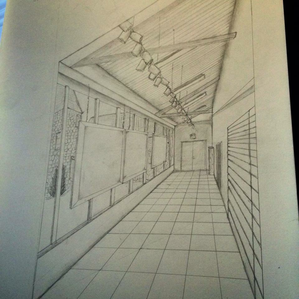 Perspective Hallway - Pencil