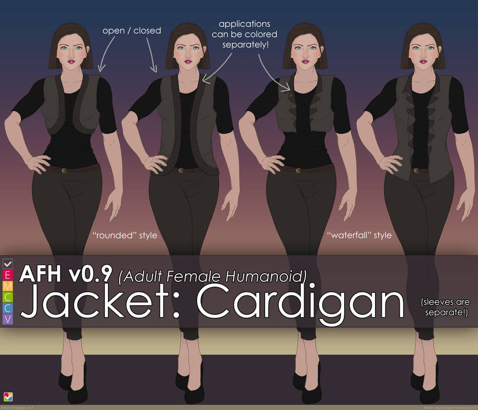 AFH: Jacket - Rounded and Waterfall by EMCCV