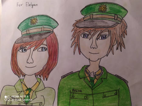 (Request) Sora and Kairi in German police uniform