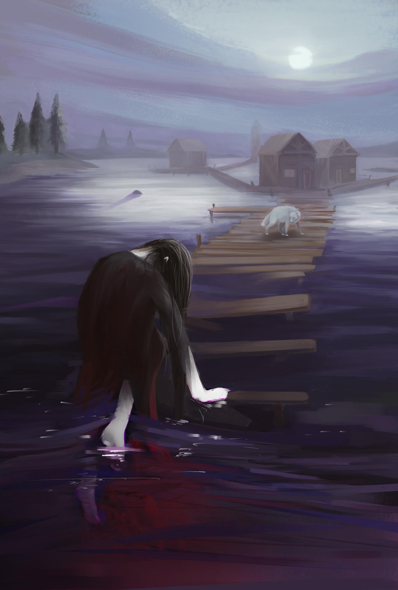 Sleepwalking at the lake by punknower on DeviantArt