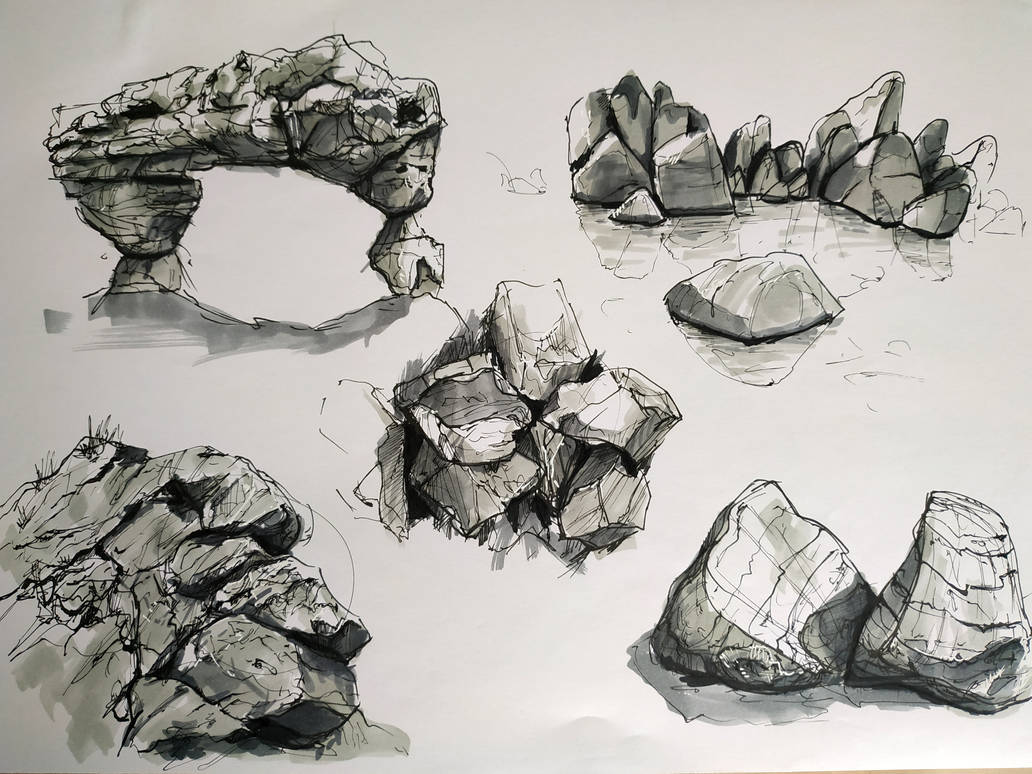 Orgaic Rocks Organic Rocks (2) - Dynamic Sketching by punknower on DeviantArt