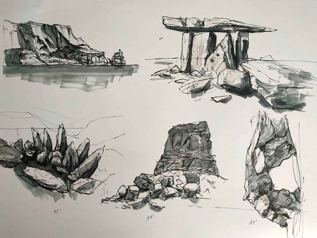 Orgaic Rocks Organic Rocks (11) - Dynamic Sketching by punknower on DeviantArt
