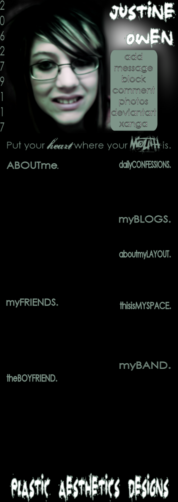 MySpace Layout Version 3 by plastic-aesthetics on DeviantArt