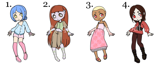 [OPEN] humanoid adoptables 1