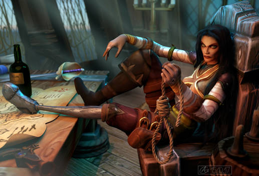 Commission: Lily Darling, Pirate Hunter