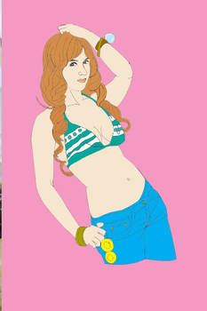 Nami Cosplay Line art