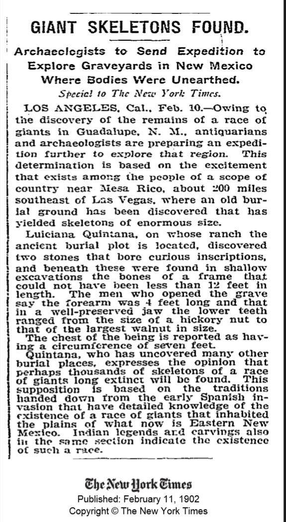 New York Times 1902 Article  Ovr 12 ft Giant Found by TheGrigoriAnime