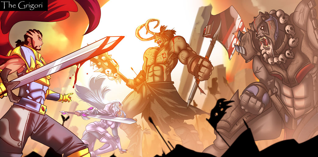 Epic Battle Scene #2~ The Grigori by TheGrigoriAnime Epic Battle Scene #2~ The Grigori by TheGrigoriAnime