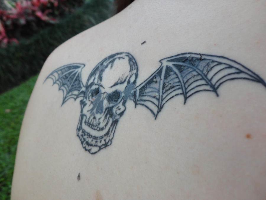 A7X Deathbat tattoo by YoKa2817 on DeviantArt