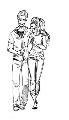 Peter and Gwen Lineart