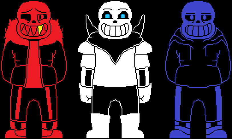 Sans Battle Sprites by flambeworm370 on DeviantArt