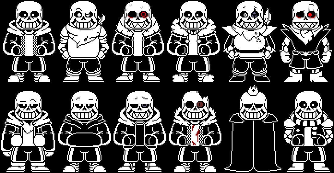 Undertale] Sans Battle Sprites v4 by GrabThatBread on DeviantArt