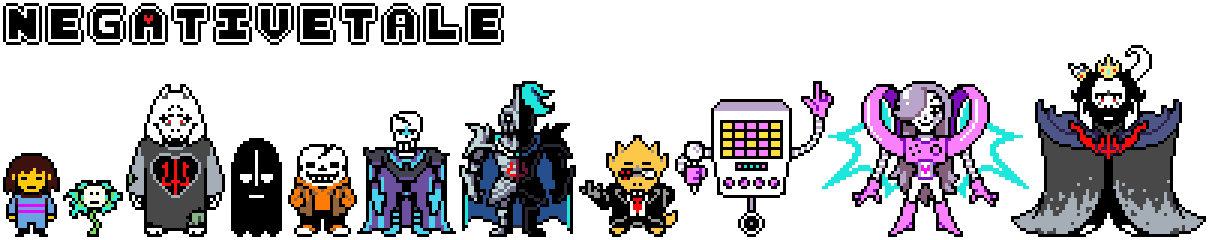 Negativetale Negativetale Cast by flambeworm370 on DeviantArt