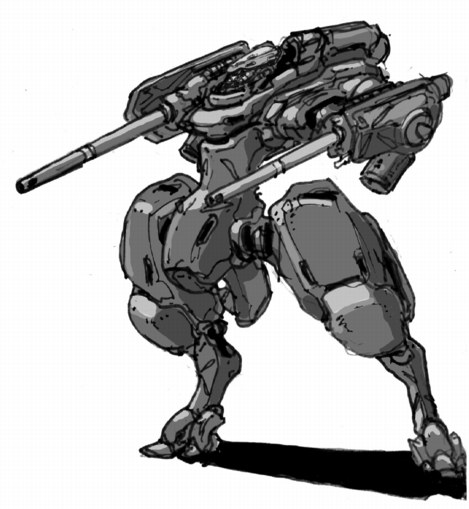 Dual cannon mech