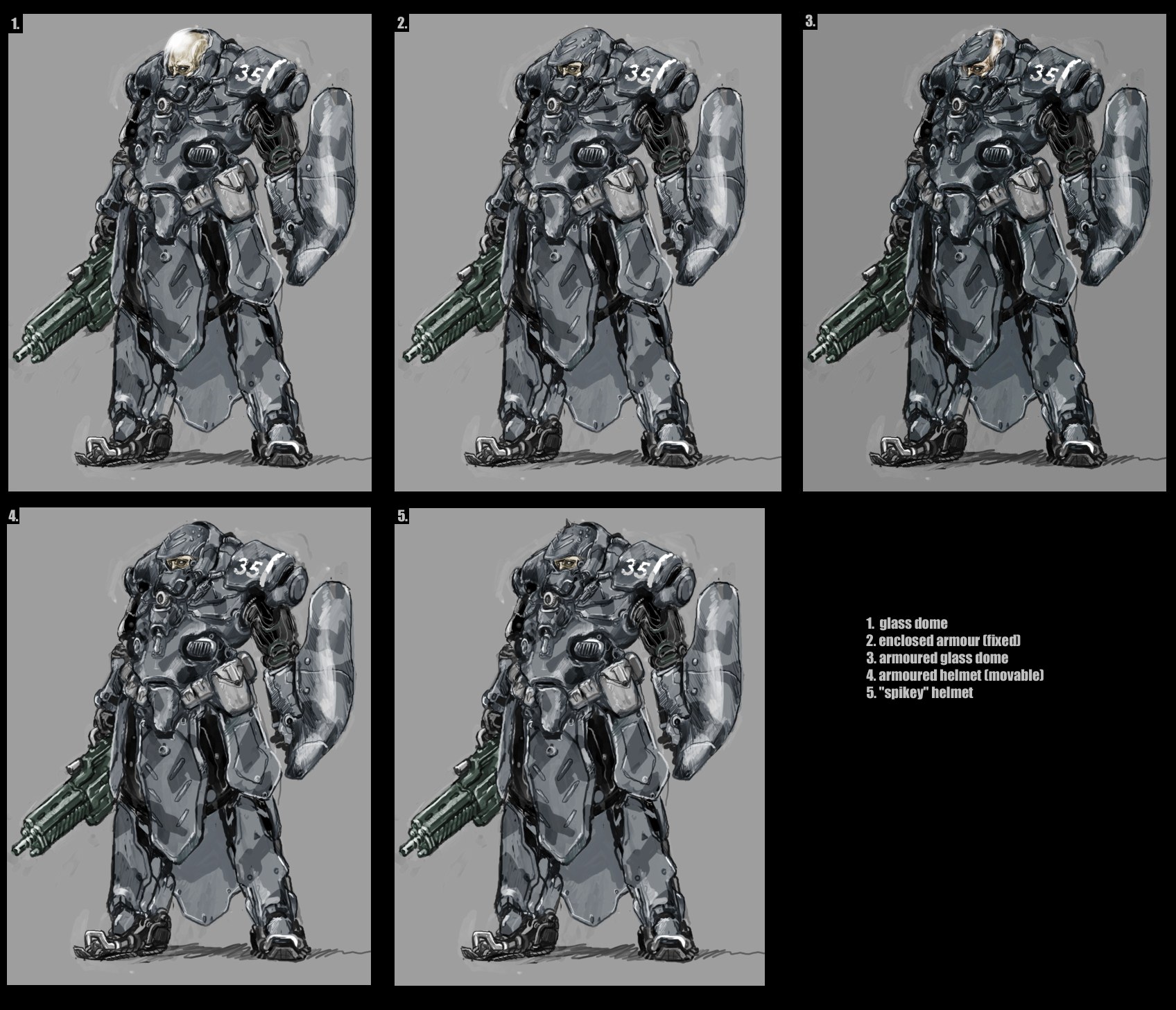 power armour marine variations