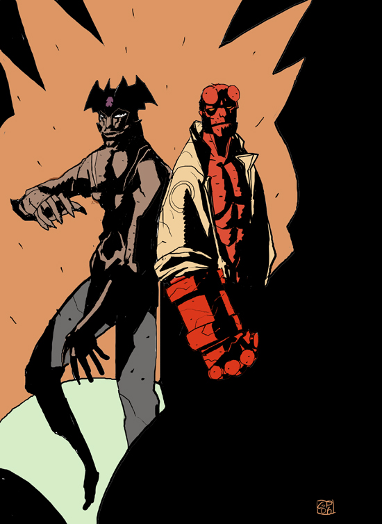 Hellboy and Devilman - Colour