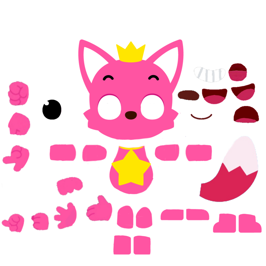Pinkfong character builder by anotherpinkfongfan on DeviantArt