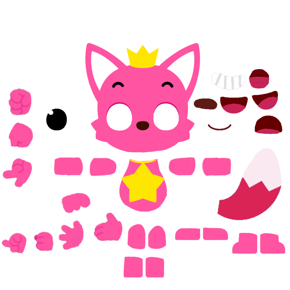 Pinkfong character builder by anotherpinkfongfan on DeviantArt