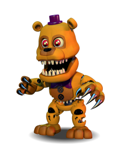 Nightmare Fredbear Action Figure Concept by JonlukevilleTVart on DeviantArt