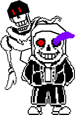 Melting Killertale & Dusttale Sans - Undertale Killer Sans Pixel Art, HD  Png Download - 1051x831(#2313143) - PngFind