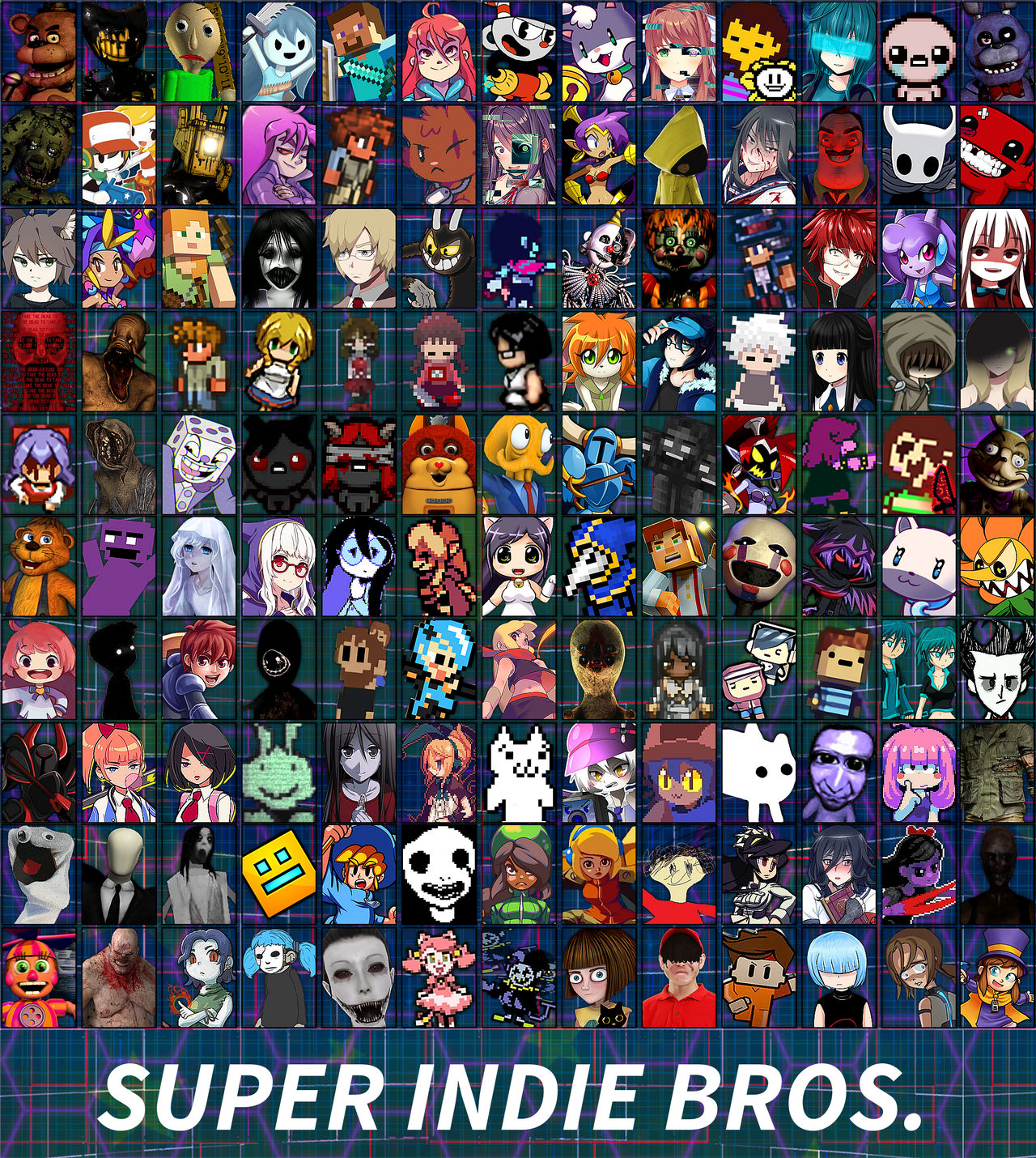 Super Indie Bros Currently Roster By Fnafeditstop On DeviantArt super-indie-bros-currently-roster-by-fnafeditstop-on-deviantart