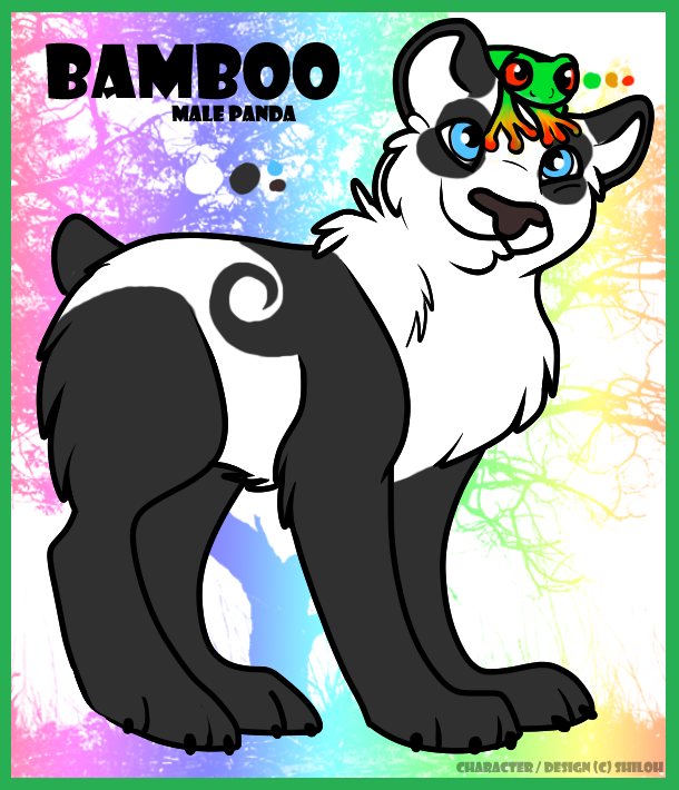 My panda bear reference sheet Bamboo