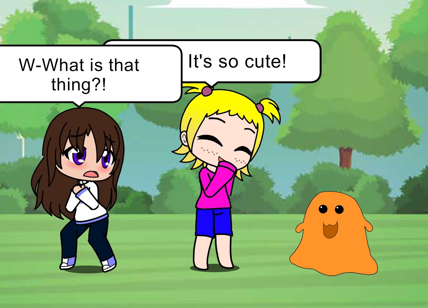 Emilia and Angie Meet SCP-999 by PiplupBoi7 on DeviantArt