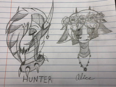 Hunter and Alice/Emo style: (SketchQuest)