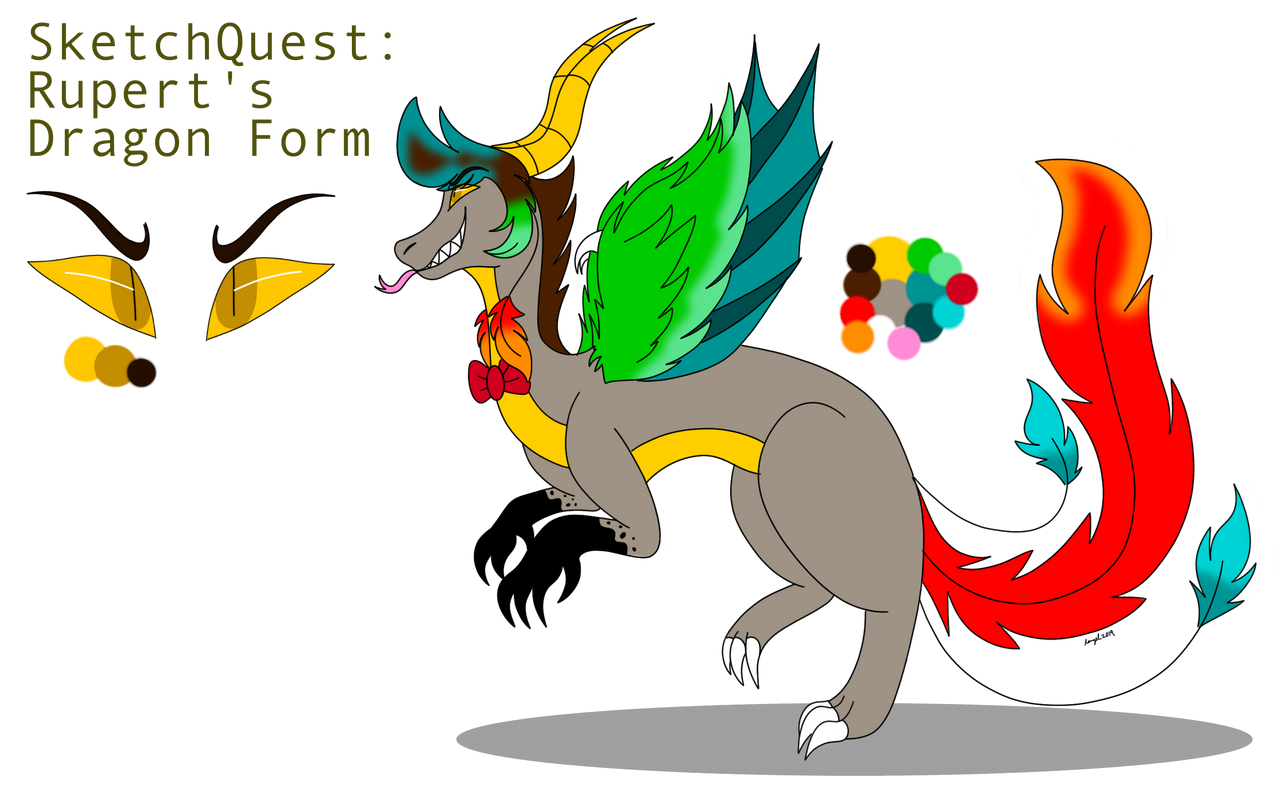 Rupert: Demon Dragon Form Ref (SketchQuest)
