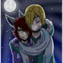 Winter Wonderland: Moon Scarf Couple (BNHA)