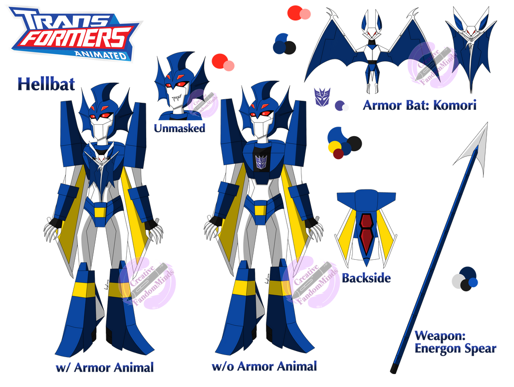 Transformers Animated (Hellbat Ref) by CreativeFandomMinds on DeviantArt