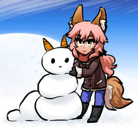 Tamamo Building Snow-Lamia