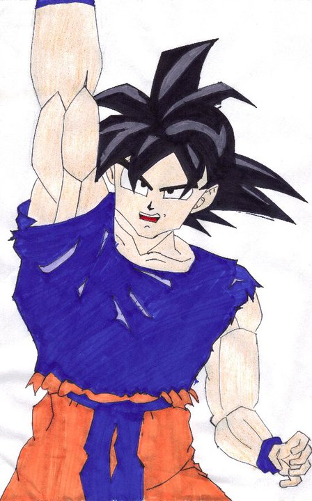 Goku's pose