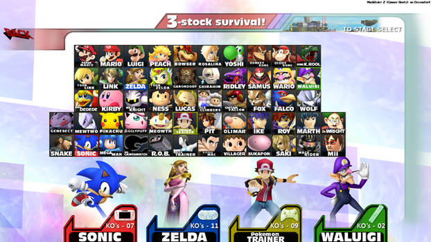 Super Smash Bros. 2014 CHARACTER SELECT SCREEN HD