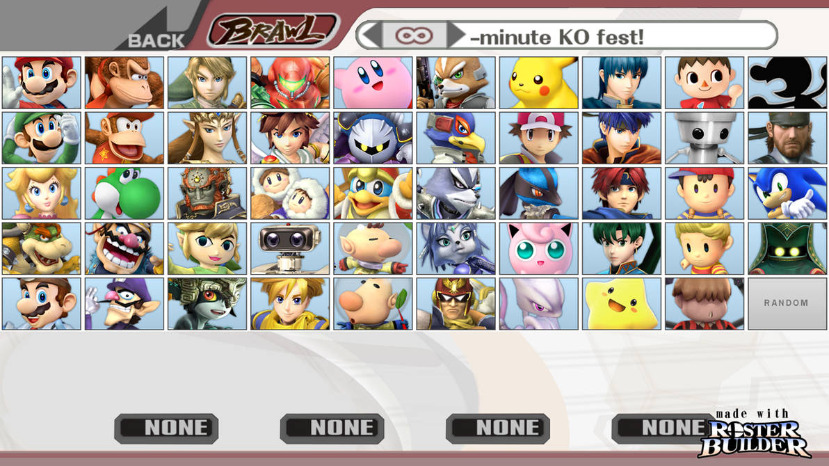 ROSTER BUILDER - Brawl Sample by ConnorRentz on DeviantArt