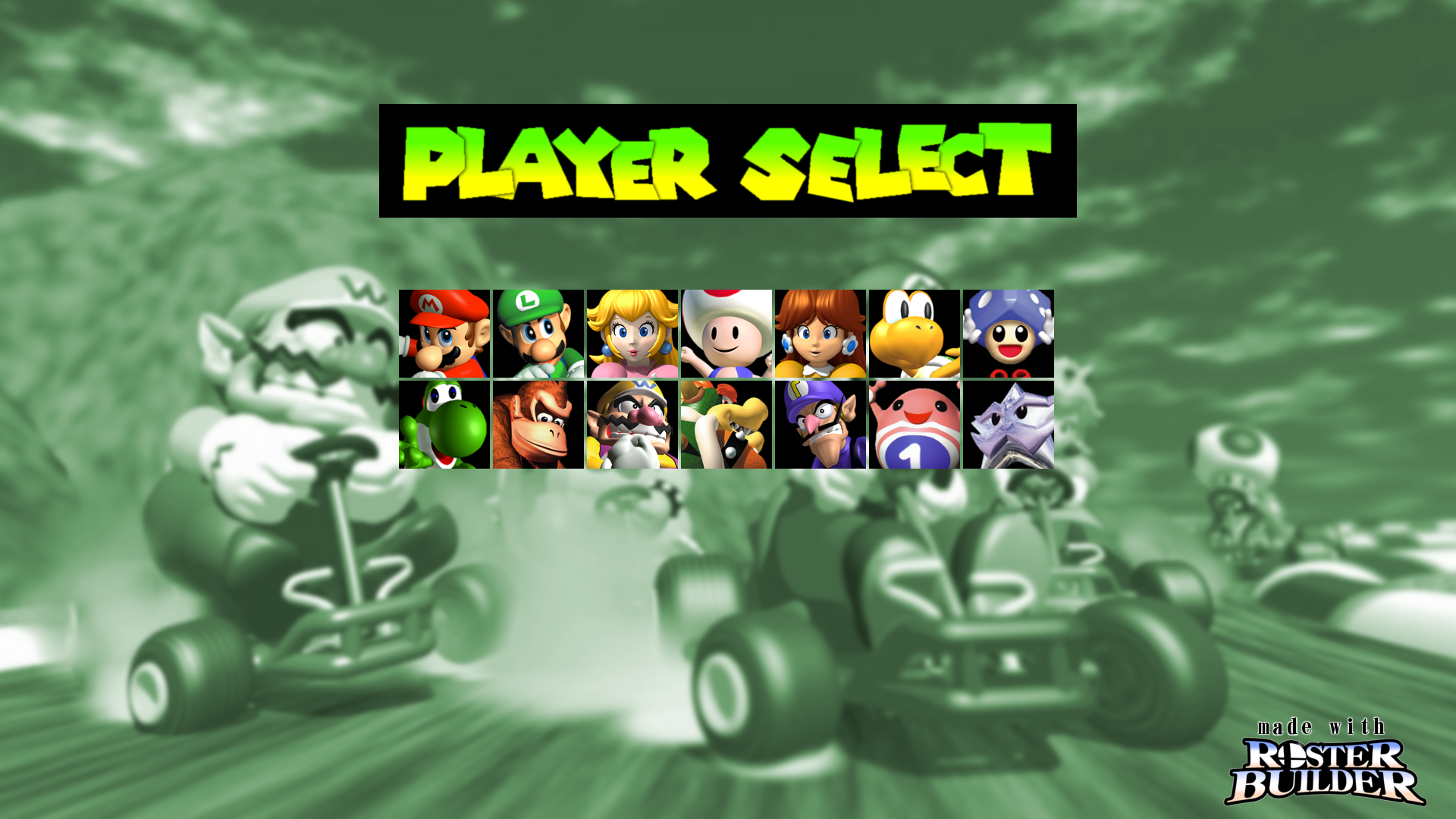 ROSTER BUILDER - Mario Kart 64 Sample by ConnorRentz on DeviantArt