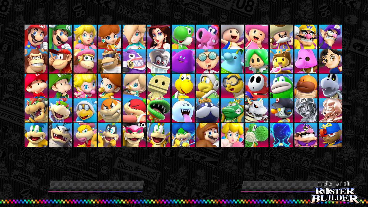 ROSTER BUILDER - Mario Kart Sample by ConnorRentz on DeviantArt