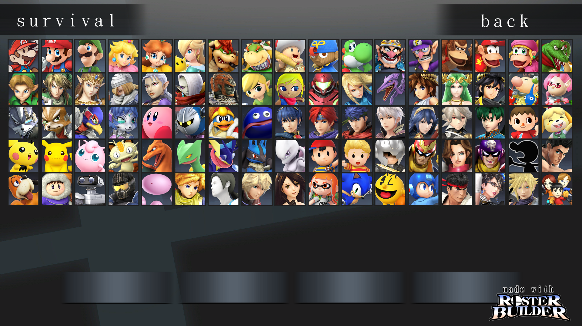 ROSTER BUILDER - Minimal Sample by ConnorRentz on DeviantArt