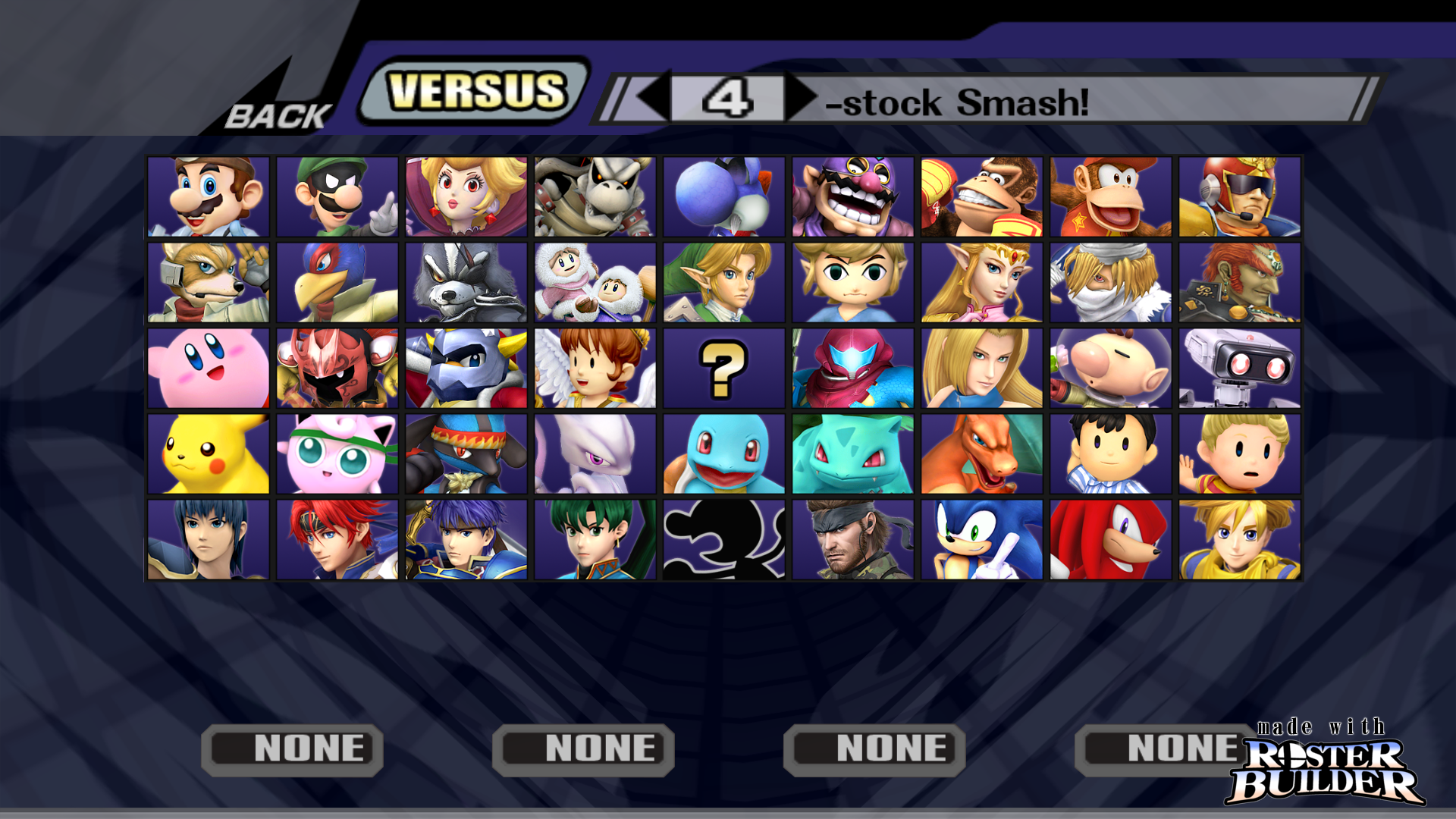 Project M Roster List ROSTER BUILDER - Project M Sample by ConnorRentz on DeviantArt