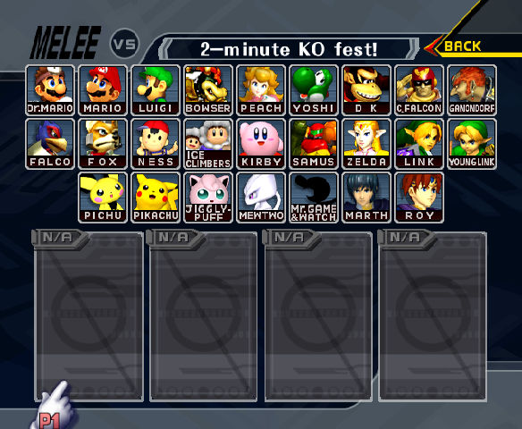 Super Smash Bros. Melee - Fixed Character Select by ConnorRentz on ...