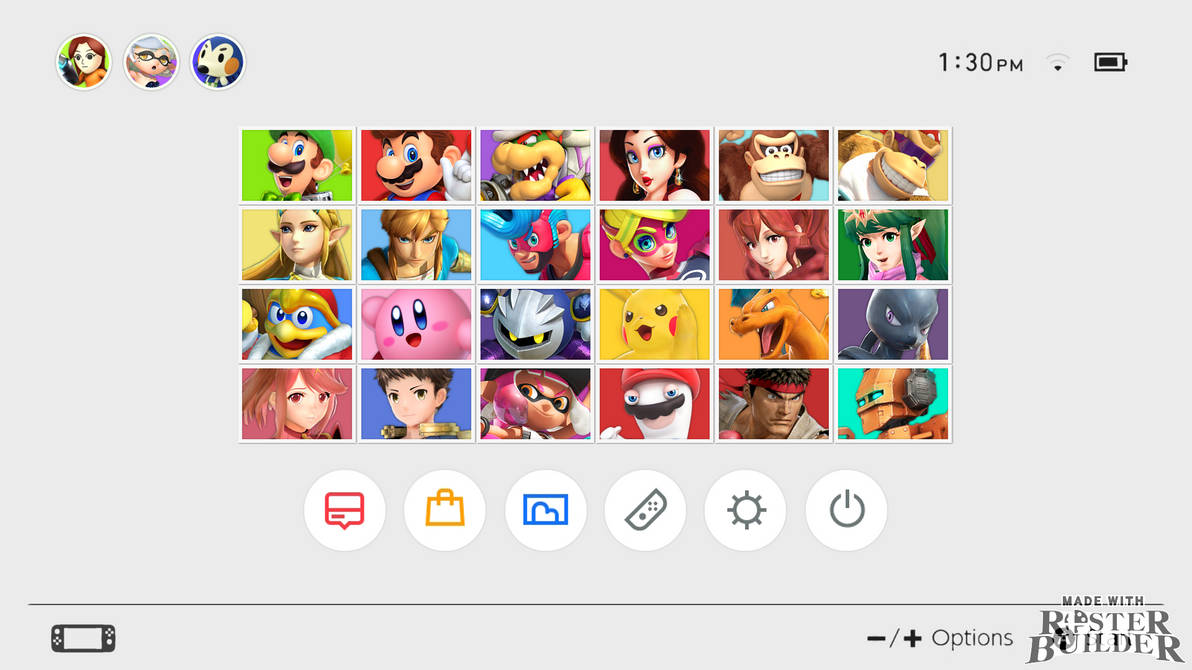 ROSTER BUILDER - Nintendo Switch Sample by ConnorRentz