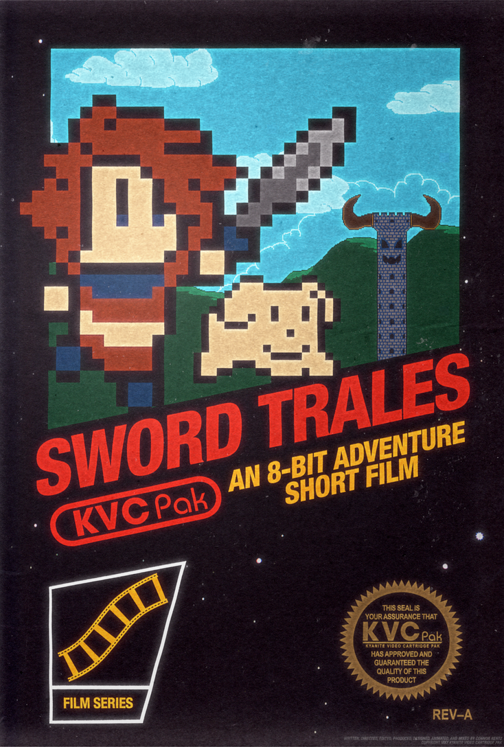 Sword Trales - An 8-Bit Short Film Poster