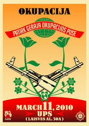 okupacija party poster