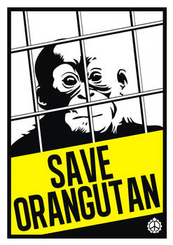 Save Orangutan poster