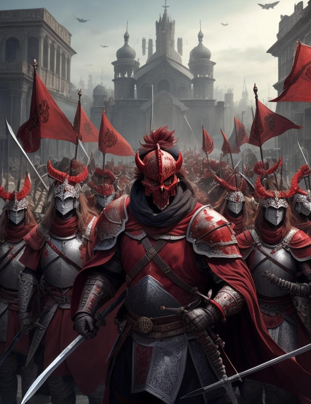 Red Knight Fanatsy A red knights and warriors in city 6 by SpartacusPrime1 on DeviantArt