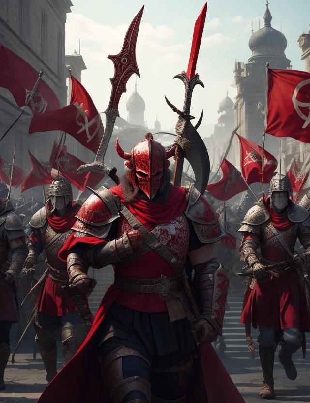 Deviantart Red Knight A red knights and warriors in city 9 by SpartacusPrime1 on DeviantArt