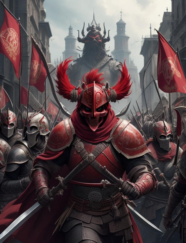 Red Knight Fanatsy A red knights and warriors in city 11 by SpartacusPrime1 on DeviantArt