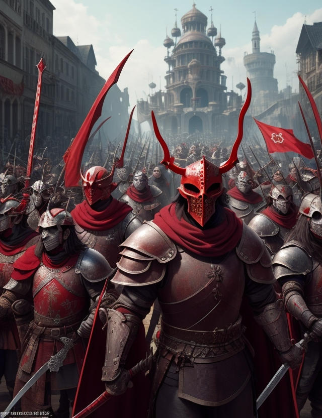 Red Knight Fanatsy A red knights and warriors in city 12 by SpartacusPrime1 on DeviantArt
